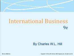 Bài giảng International Business - Chapter 1 Globalization