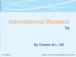 Bài giảng International Business - Chapter 2 National Differences in Political Economy