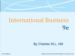 Bài giảng International Business - Chapter 4 Differences in Culture