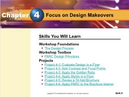 Bài giảng Introducing Desktop Publishing - Chapter 4 Focus on Design Makeovers