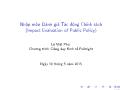 Bài giảng Kinh tế lượng ứng dụng - Nhập môn đánh giá tác động chính sách (Impact Evaluation of Public Policy)
