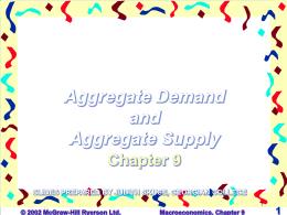 Bài giảng Macro - Chapter 9 Aggregate Demand and Aggregate Supply