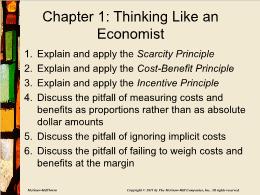 Bài giảng Macroeconomics - Chapter 1: Thinking Like an Economist