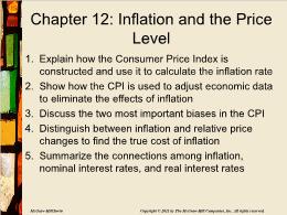 Bài giảng Macroeconomics - Chapter 12: Inflation and the Price Level