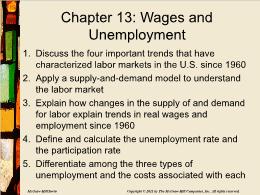 Bài giảng Macroeconomics - Chapter 13: Wages and Unemployment