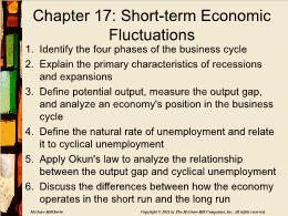 Bài giảng Macroeconomics - Chapter 17: Short-Term Economic Fluctuations