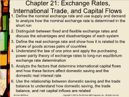 Bài giảng Macroeconomics - Chapter 21: Exchange Rates, International Trade, and Capital Flows