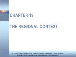 Bài giảng Management: A Pacific Rim Focus - Chapter 19 The regional context