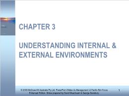 Bài giảng Management: A Pacific Rim Focus - Chapter 3 Understanding internal & external environments