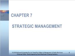 Bài giảng Management: A Pacific Rim Focus - Chapter 7 Strategic management