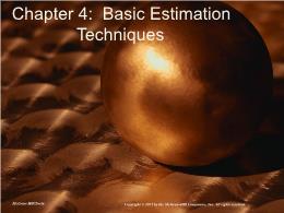 Bài giảng Managerial Economics - Chapter 04: Basic Estimation Techniques