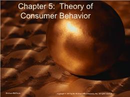 Bài giảng Managerial Economics - Chapter 05: Theory of Consumer Behavior