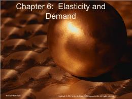 Bài giảng Managerial Economics - Chapter 06: Elasticity and Demand