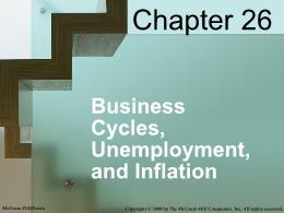 Bài giảng MicroEconomics - Chapter 026 Business Cycles, Unemployment, and Inflation