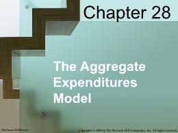 Bài giảng MicroEconomics - Chapter 028 The Aggregate Expenditures Model