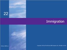 Bài giảng MicroEconomics - Chapter 22 Immigration