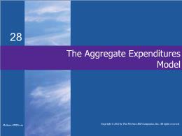 Bài giảng MicroEconomics - Chapter 28 The Aggregate Expenditures Model