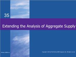 Bài giảng MicroEconomics - Chapter 35 Extending the Analysis of Aggregate Supply