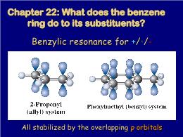 Bài giảng Organic Chemistry - Chapter 22: What does the benzene ring do to its substituents?