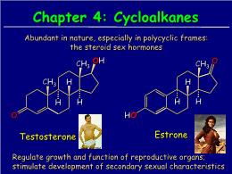 Bài giảng Organic Chemistry - Chapter 4: Cycloalkanes