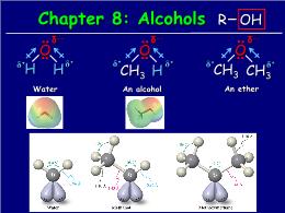 Bài giảng Organic Chemistry - Chapter 8: Alcohols
