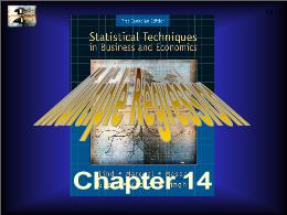 Bài giảng Statistical Techniques in Business and Economics - Chapter 14 Multiple Regression