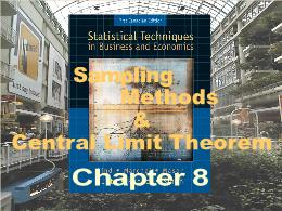 Bài giảng Statistical Techniques in Business and Economics - Chapter 8 Sampling Methods & Central Limit Theorem