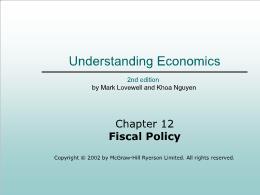 Bài giảng Understanding Economics - Chapter 12 Fiscal Policy