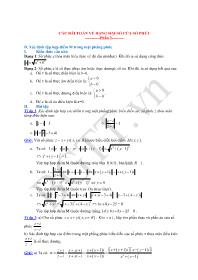 Các bài toán về dạng đại số của số phức (Phần 2)