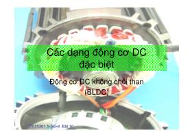 Các dạng động cơ DC đặc biệt:  Động cơ DC không chổi than (BLDC)