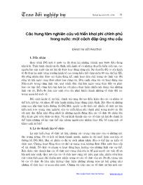 Các trung tâm nghiên cứu và triển khai phi chính phủ trong nước: một cách đáp ứng nhu cầu