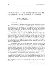 Chăm sóc trẻ em có hoàn cảnh đặc biệt khó khăn dựa vào cộng đồng - Những cơ sở xã hội và thách thức