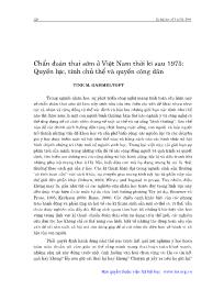 Chẩn đoán thai sớm ở Việt Nam thời kì sau 1975: Quyền lực, tính chủ thể và quyền công dân