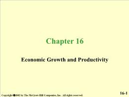 Chapter 16. Economic Growth and Productivity