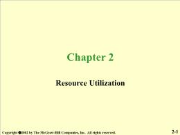 Chapter 2. Resource Utilization