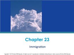Chapter 23. Immigration