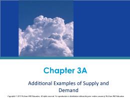 Chapter 3A. Additional Examples of Supply and Demand
