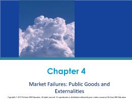 Chapter 4. Market Failures: Public Goods and Externalities