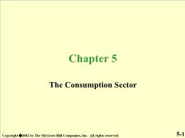 Chapter 5. The Consumption Sector