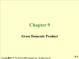 Chapter 9. Gross Domestic Product