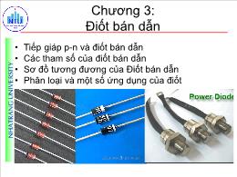 Chương 3: Điốt bán dẫn