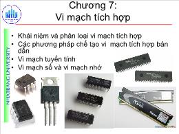 Chương 7: Vi mạch tích hợp