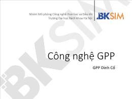Công nghệ GPP: GPP Dinh Cố