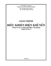 Giáo trình Điều khiển điện khí nén (dùng cho hệ cao đẳng nghề điện công nghiệp) (Phần 1)