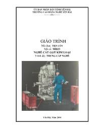 Giáo trình Mô đun: Tiện côn