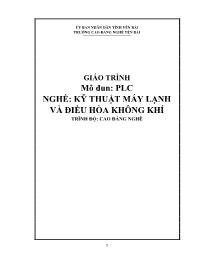 Giáo trình PLC (dùng cho hệ cao đẳng nghề) (Phần 1)