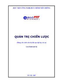 Giáo trình Quản trị chiến lược (Phần 1)