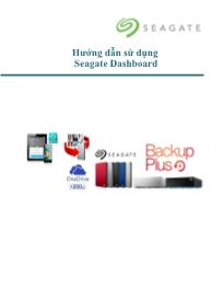 Hướng dẫn sử dụng Seagate Dashboard