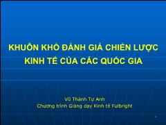 Khuôn khổ đánh giá chiến lược kinh tế của các quốc gia