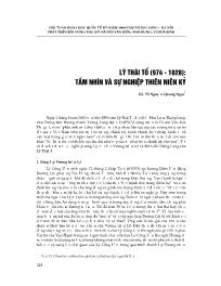 Lý Thái Tổ (974 - 1028): tầm nhìn và sự nghiệp thiên niên kỷ